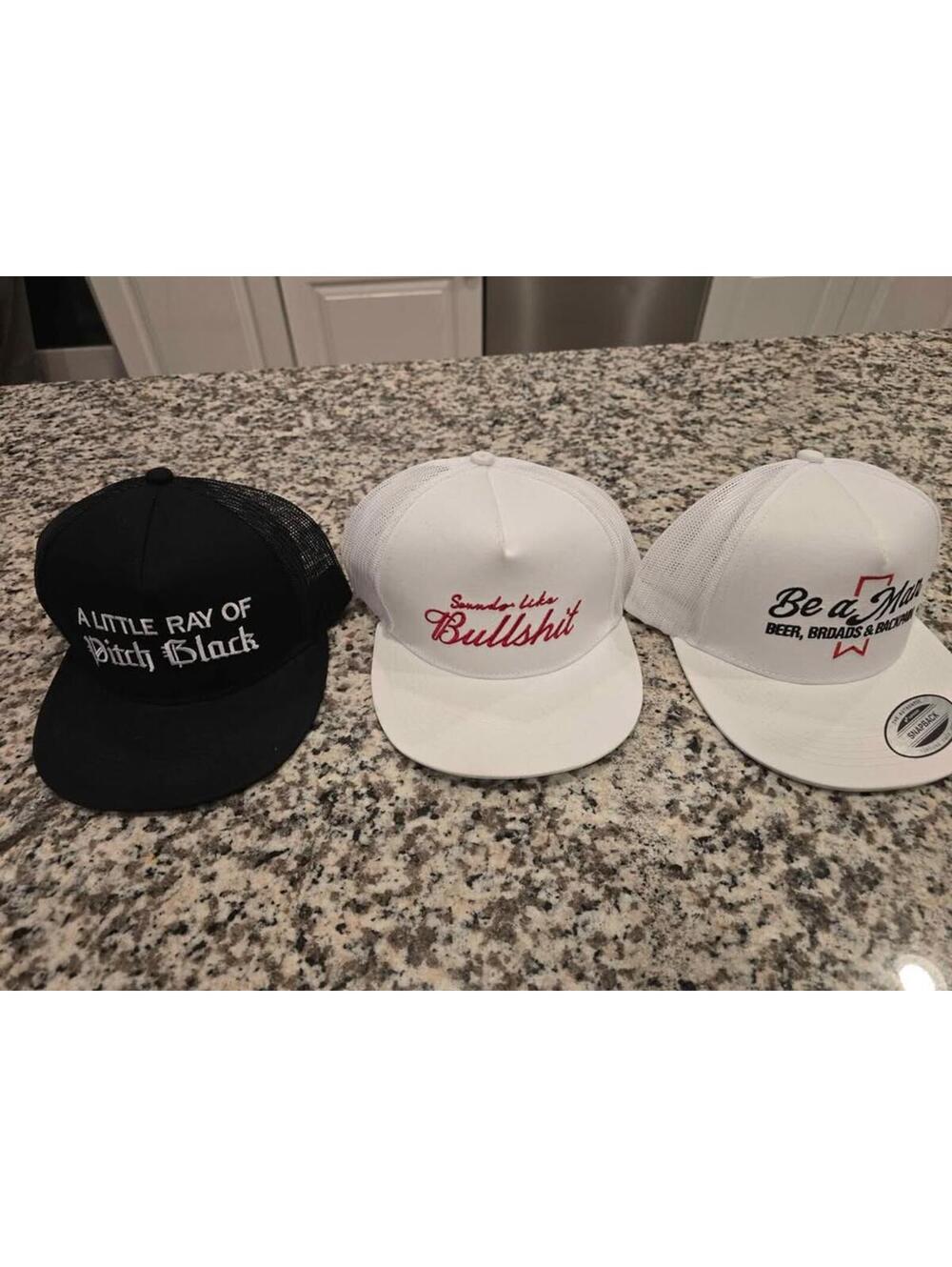 3 Men's Snapback Hats